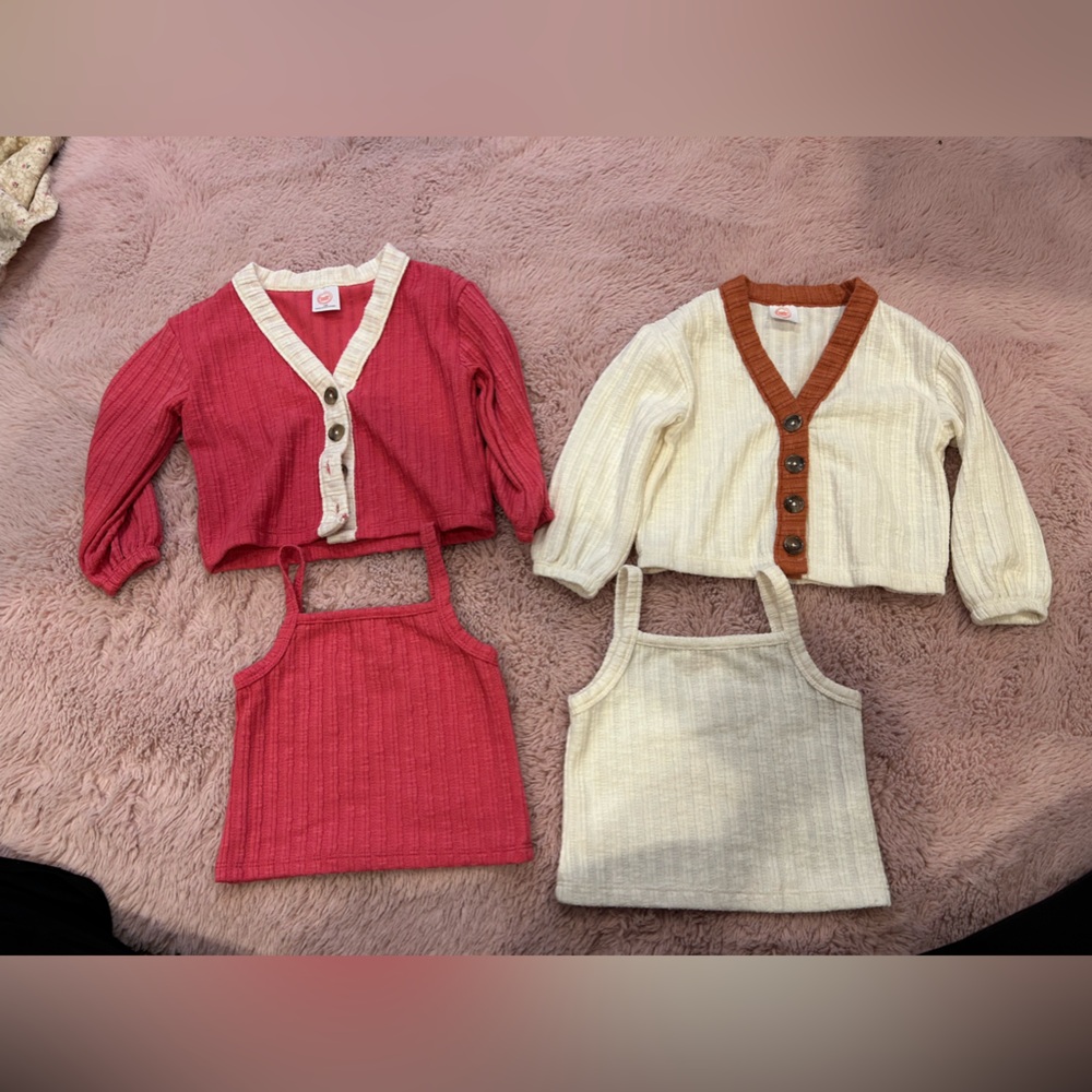 18 month Cardigan & Cami sets never worn